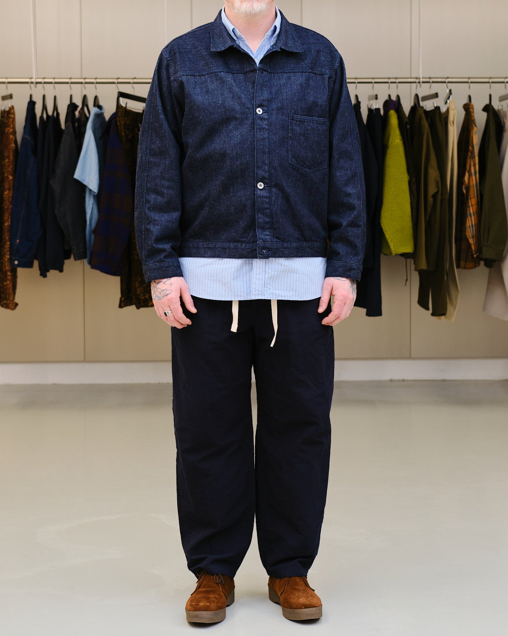 NANAMICA | Short Denim Jacket Indigo | MEADOW