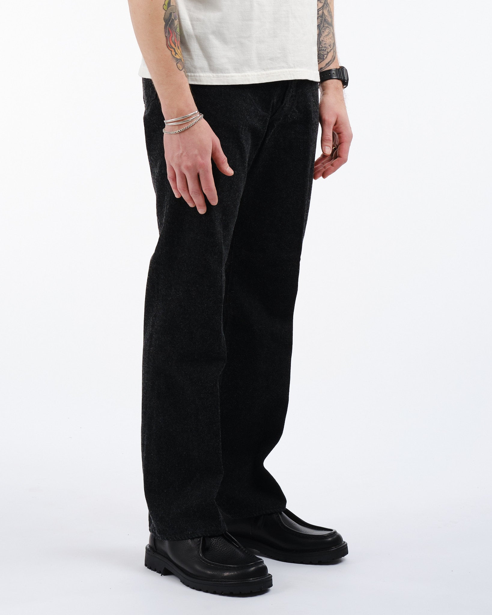 【2024最新作】Skate Shoecut Denim Pants black 30 パンツ