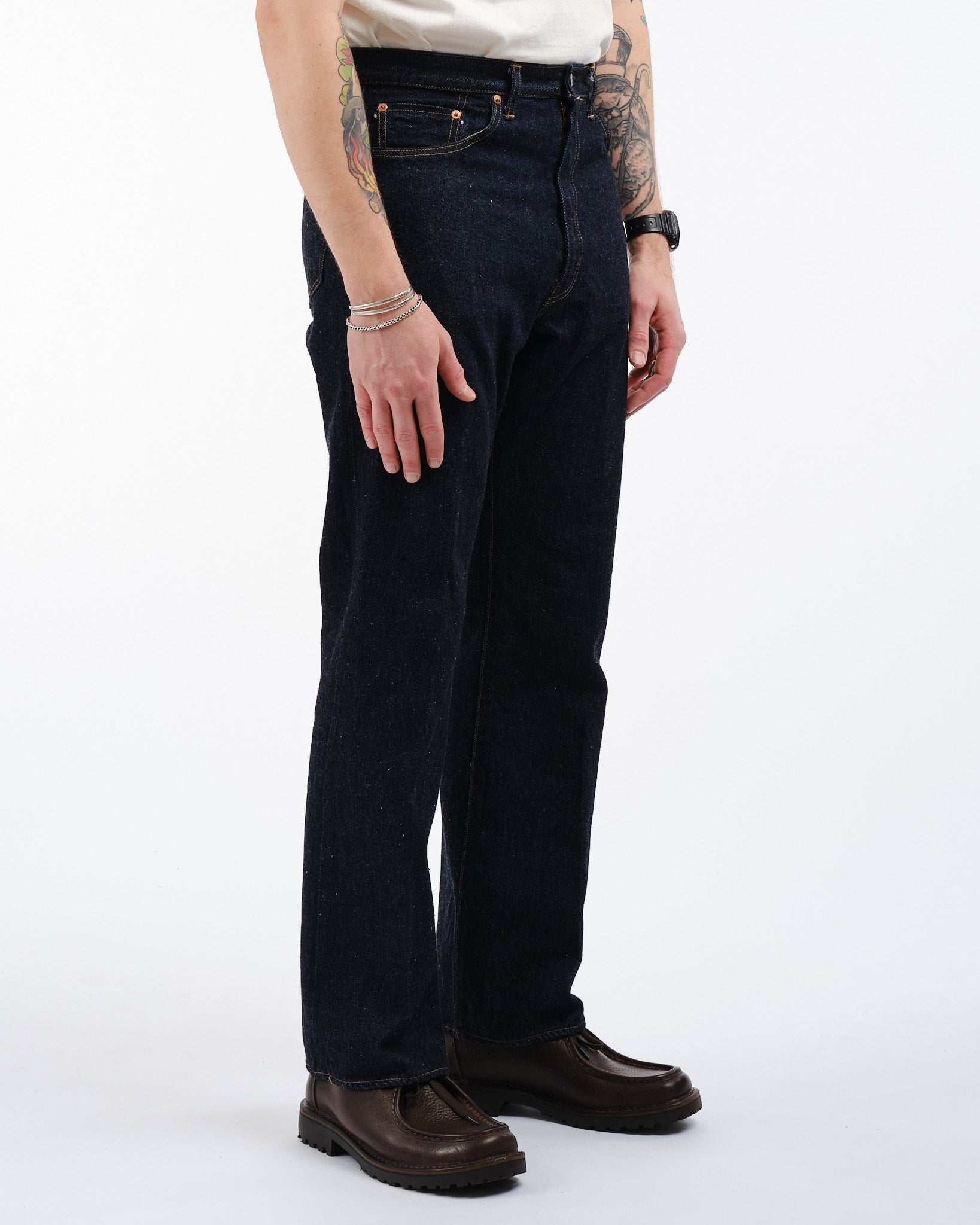 KAPTAIN SUNSHINE | Skate Shoecut Denim Pants Indigo One Wash | MEADOW