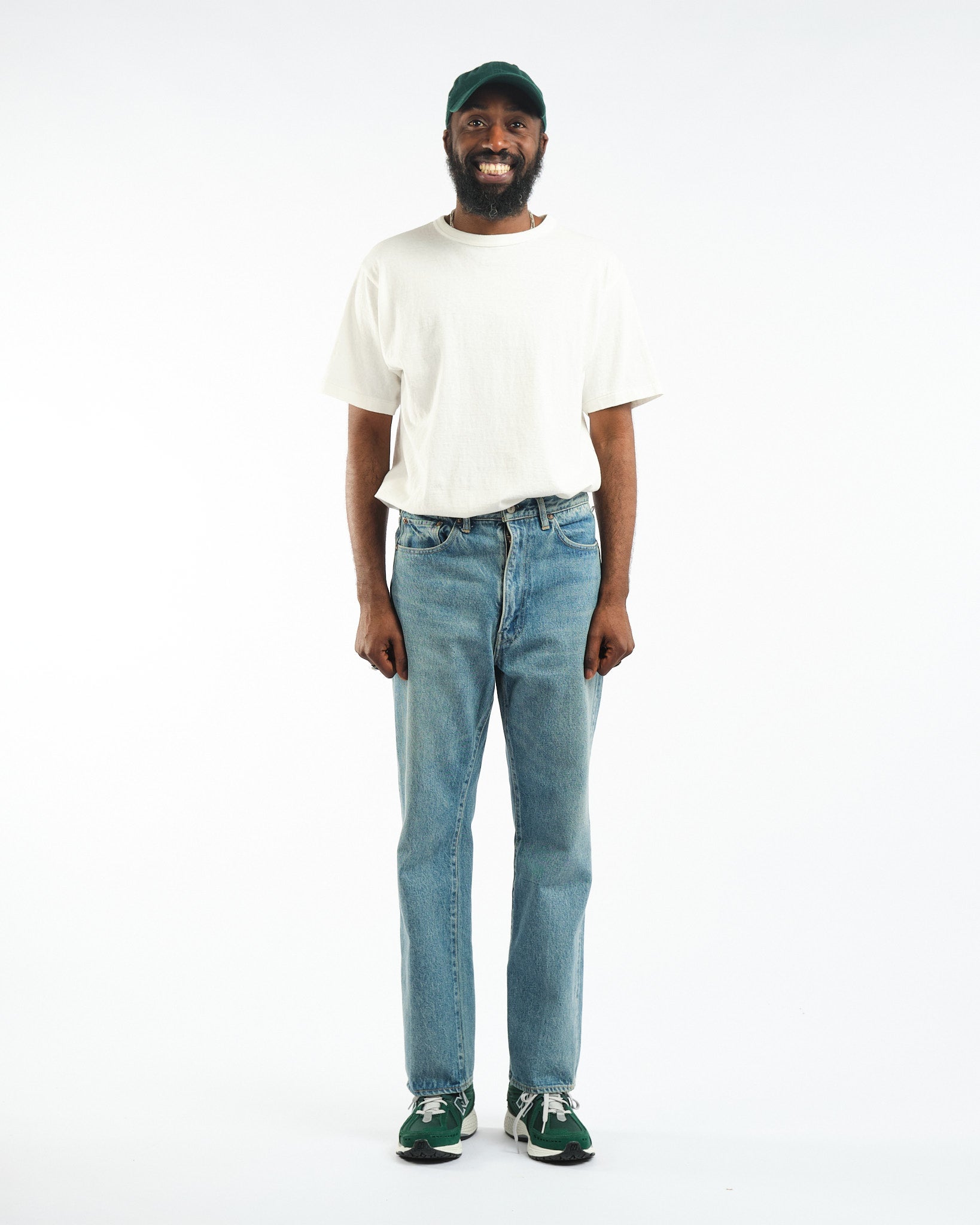 Skate Shoecut Denim Pants Indigo Used Wash