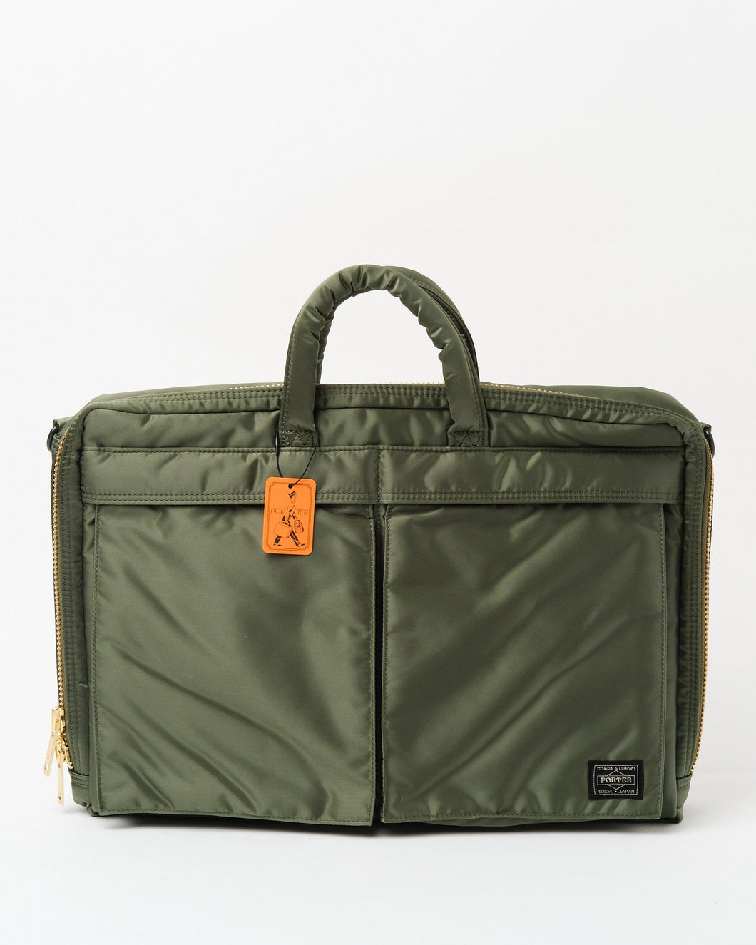 Tanker 2Way Briefcase Sage Green by Porter by Yoshida ▶️ Meadow