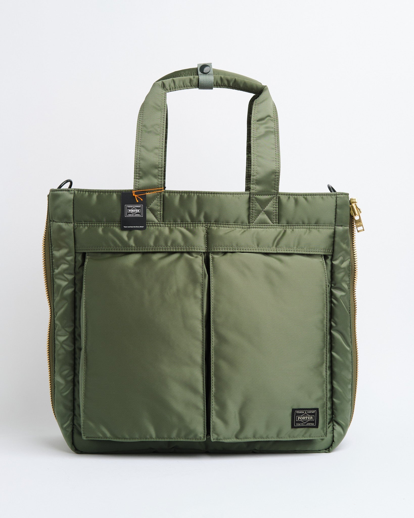 Porter by Yoshida | Tanker 2Way Tote Bag Sage Green | Meadow Online