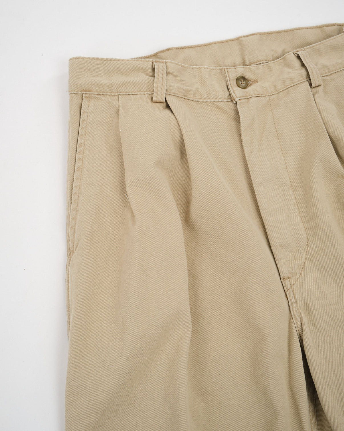 orSlow | TWO TUCK WIDE TROUSERS KHAKI | Meadow