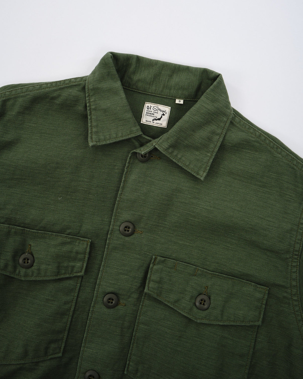 OrSlow | US ARMY FATIGUE SHIRT GREEN | Meadow